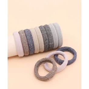 Hrelastikker m/glimmer (12 stk)