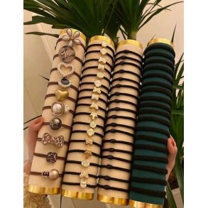 Vintage hrelastikker (60 stk)