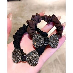 Hrelastikker med glimmersljfe (2 stk.)