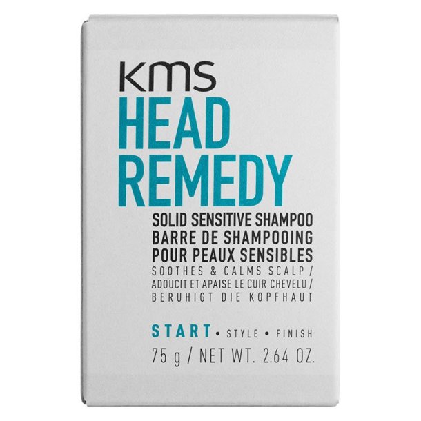 KMS Head Remedy Solid Sensitive Shampoo Bar 75g m/ beholder