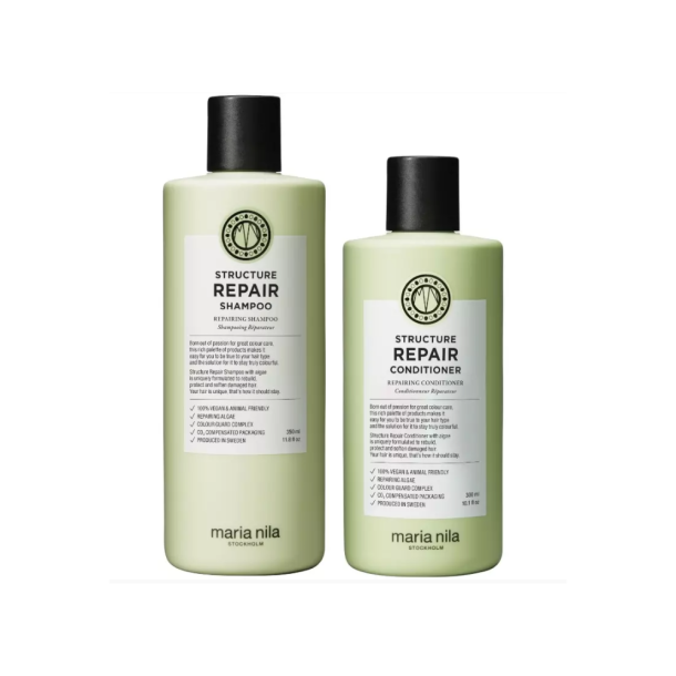 Maria Nila Structure Repair St | Shampoo & Conditioner til Skadet Hr