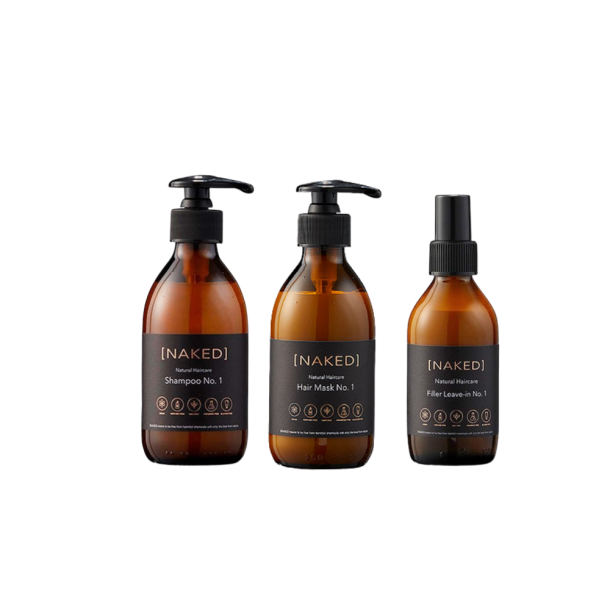 NAKED Shampoo, Mask og Leave-in Trio